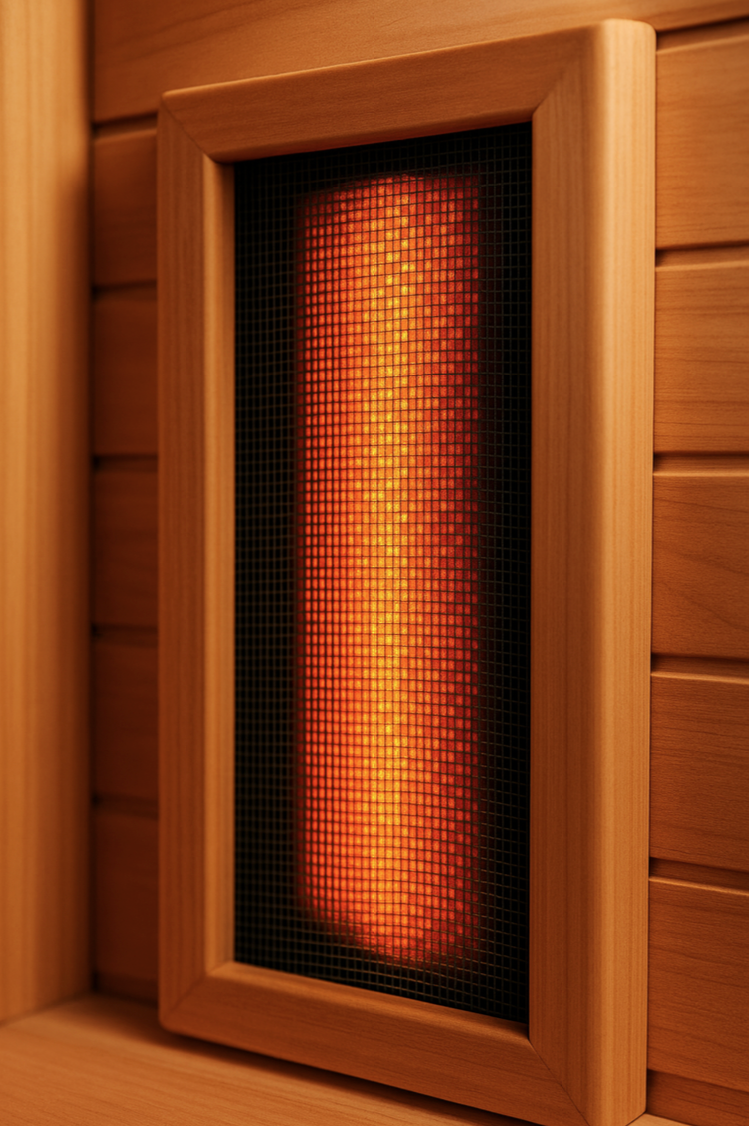 Detail karbonových topných panelů Hanscraft – rovnoměrné infra teplo.